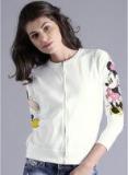 Kook N Keech Disney White Printed Sweat Jacket Women