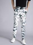 Kook N Keech Disney White Straight Fit Joggers Men