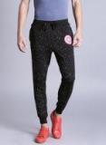 Kook N Keech Marvel Black & White Printed Track Pants Men