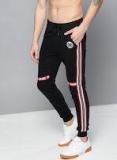 Kook N Keech Marvel Black Solid Track Pants Men