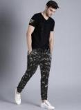 Kook N Keech Marvel Black Straight Fit Joggers Men