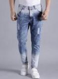 Kook N Keech Marvel Blue Washed Mid Rise Slim Fit Jeans Men