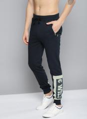 Kook N Keech Navy Blue Printed Joggers men