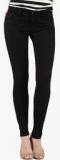 Kraus Black Mid Rise Skinny Jeans Women