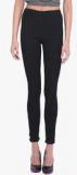 Kraus Black Solid Leggings Women