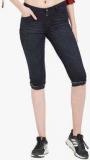 Kraus Black Washed Capri Women