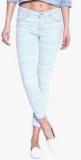 Kraus Light Blue Mid Rise Skinny Jeans Women