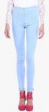 Kraus Light Blue Solid Jeggings women