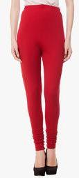 Kurtis Red Solid Legging Women