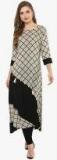 La Firangi Black Checked A Line Kurta women