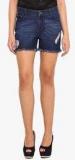 La Stella Blue Solid Shorts women