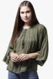 La Zoire Olive Solid Top Women