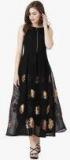 Label Ritu Kumar Black Solid Maxi Dress women