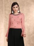 Label Ritu Kumar Peach Embellished Blouse Women