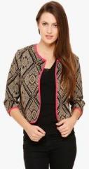 Label Vr Black Printed Jacket women