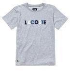 Lacoste Grey Printed Polo T Shirt Girls