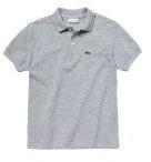 Lacoste Grey Solid Polo T Shirt Boys