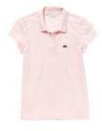 Lacoste Pink Solid Polo T Shirt Girls