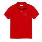 Lacoste Red Solid Polo T Shirt Boys