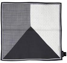 Lacquer Embassy Black Pocket Square men