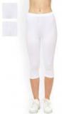 Lady Lyka Pack Of 3 White Capris Women