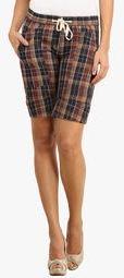 Ladybug Multicoloured Checked Shorts women