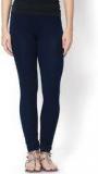 Lakshita Navy Blue Solid Leggings women