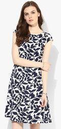 Lara Karen All Over Printed Navy Dress Women