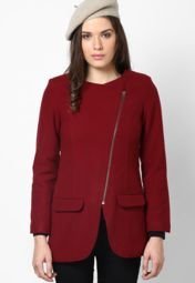 Lara Karen Maroon Jackets & Blazers Women