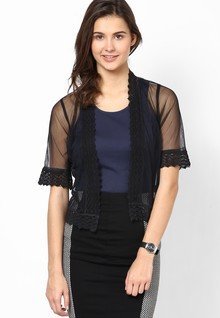 Lara Karen Vintage Lace Net Shrug women