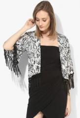 Latin Quarters Grey Printed Shrug women