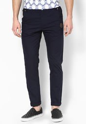 Ld Active Solid Navy Blue Pyjama Men