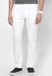 Ld Active Solid White Pyjama Men