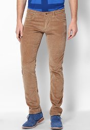 Lee Beige Corduroy Trouser Men