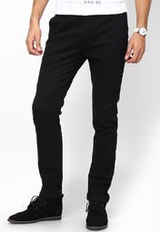 Lee Black Casual Trouser men