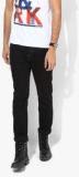 Lee Black Solid Low Rise Skinny Fit Jeans Men