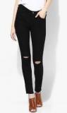 Lee Black Solid Mid Rise Skinny Jeans Women