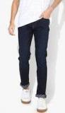 Lee Blue Bruce Skinny Fit Mid Rise Clean Look Stretchable Jeans Men