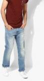 Lee Blue Mid Rise Regular Fit Jeans Men