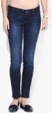 Lee Blue Mid Rise Skinny Jeans Women