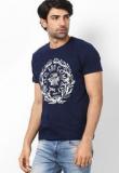 Lee Blue Round Neck T Shirts Men