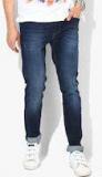 Lee Blue Skinny Fit Low Rise Low Distress Jeans Men