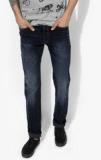 Lee Blue Solid Regular Fit Jeans Men