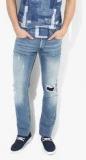 Lee Blue Washed Low Rise Slim Fit Jeans Men