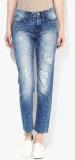 Lee Blue Washed Mid Rise Regular Jeans women