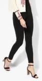 Lee Cooper Black Solid Leggings Women