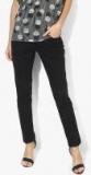 Lee Cooper Black Solid Mid Rise Slim Fit Jeans women