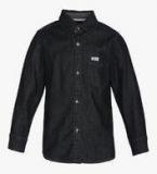 Lee Cooper Dark Grey Slim Fit Casual Shirt Boys