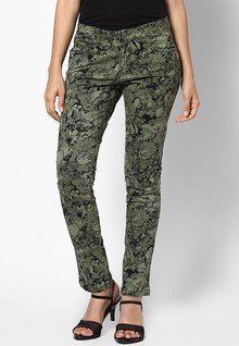 Lee Cooper Green Solid Jeans women