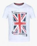 Lee Cooper Off White Printed Slim Fit T Shirt Boys